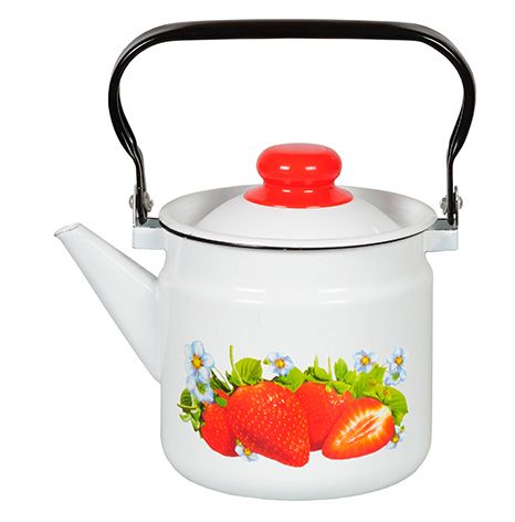 Kettle 2.0l 1s25/s white. Garden strawberry